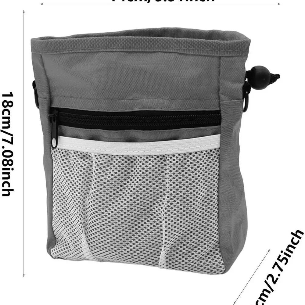 Gray Dog Treat Training Pouch